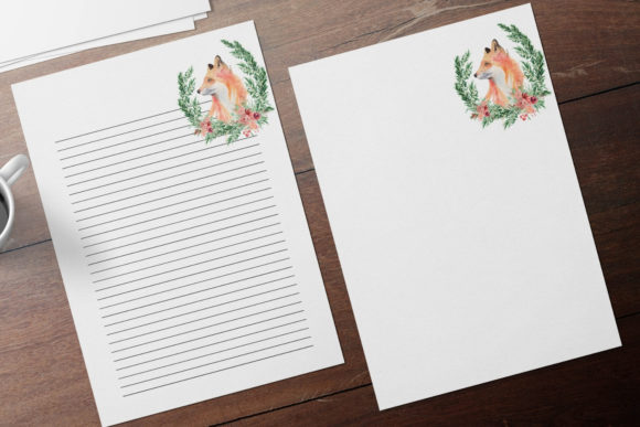 Cute Winter Whimsy: Testing the Watercolor Cute Fox Stationary Design
