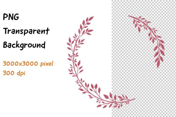 Elegant Wreath Frame Watercolor Graphic for Decorative Branding