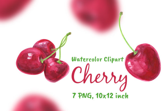 h1Watercolor Cherry Clipart for Decorative Branding Projects/h1