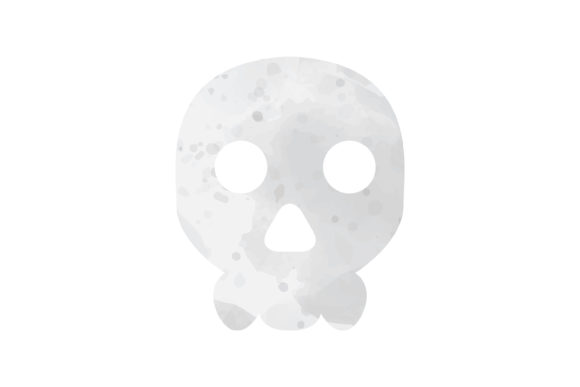 Halloween Watercolor Icon Skull: A Moody, Versatile Design for Seasonal Branding and Marketing