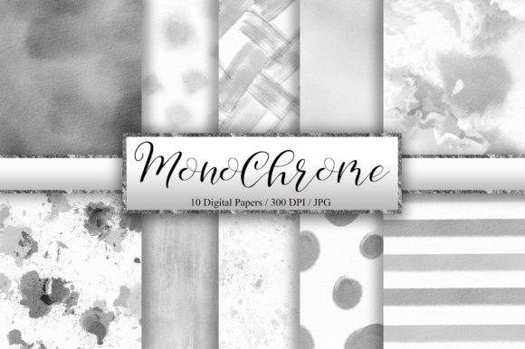 Monochrome Watercolor Texture Background for Branding & Marketing