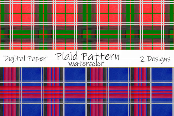 Plaid Pattern Watercolor: Vintage Cage Patterns for Smart Digital Sellers