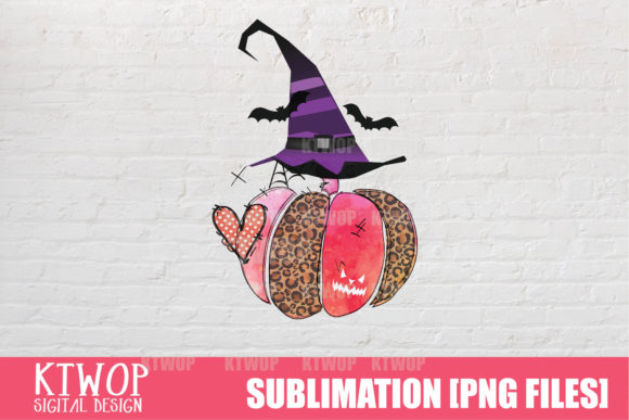 Pumpkin-Halloween-Pink-Watercolor PNG for Local Business Branding and Crafts