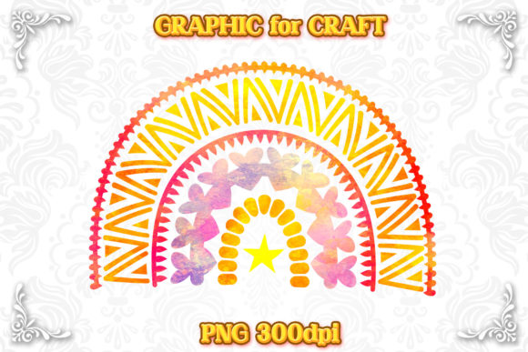 Rainbow Watercolor Tribe Sublimation PNG: A Vibrant Addition to Your Crafting Toolkit