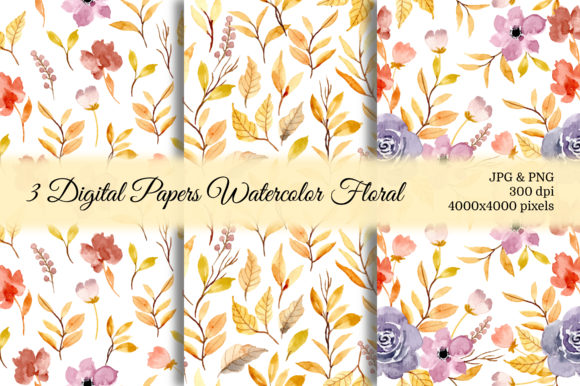 Seamless Pattern Floral Watercolor 51: A Soft, Versatile Choice for Local Branding and Packaging