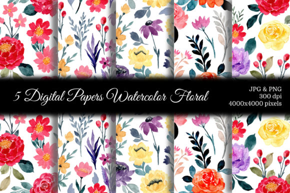Soft Elegance Meets Versatility: Reviewing Seamless Pattern Floral Watercolor 78 for Local Branding