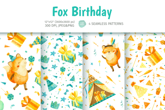Watercolor Digital Paper Pack with Foxes Adds Artistic Flair to Editorial Design