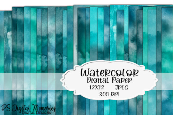 Watercolor Digital Paper Teal Blue for Backgrounds: A Sellerβs Real-World Review