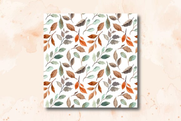 Watercolor Foliage Seamless Pattern 2: A Fresh Pattern Choice for Organic Branding