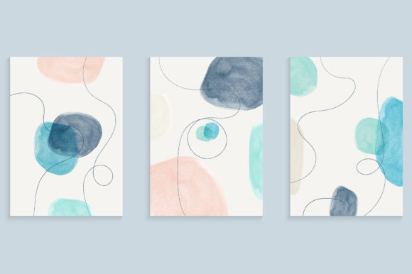Watercolor Painting Cover Design for Lifestyle & Editorial Backgrounds