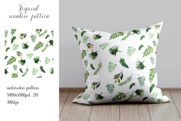 Watercolor Seamless Tropical Pattern for Crafters & Handmade Sellers