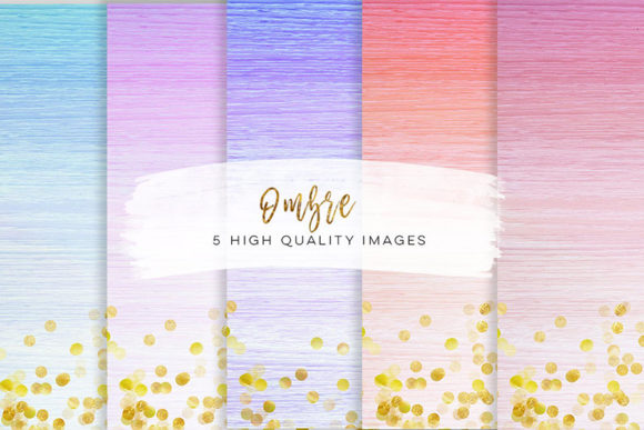 Watercolour Ombre Paper & Backgrounds: A Soft Splash of Color for Blog Graphics